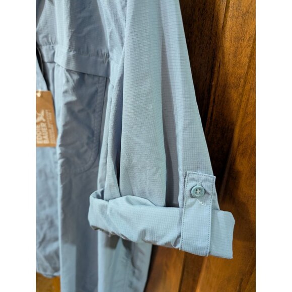 Eddie Bauer Women's Adventurer Pro Field Shirt NWT Blue Size XXL - Picture 3 of 7